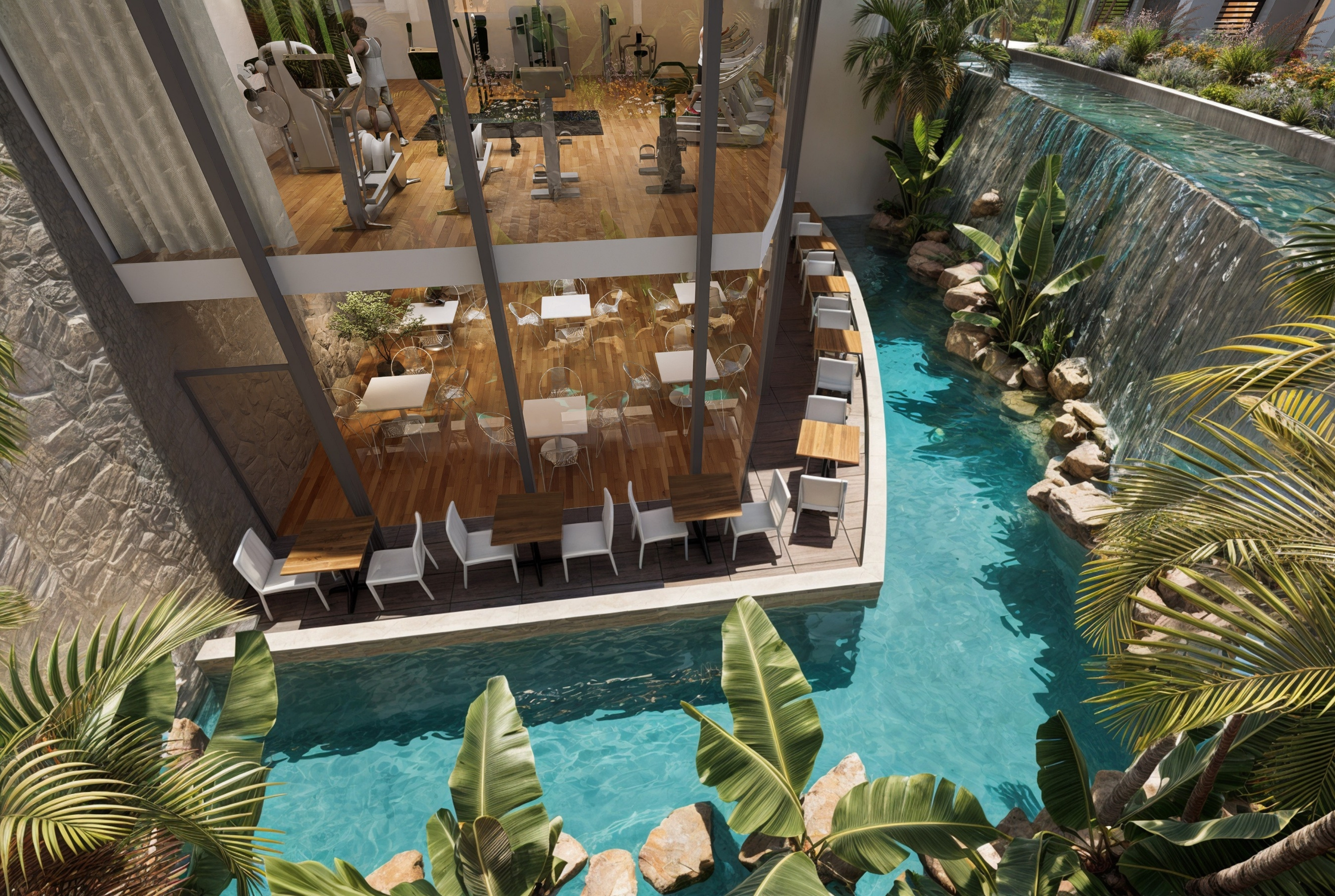 ONE7 landscaped community spaces