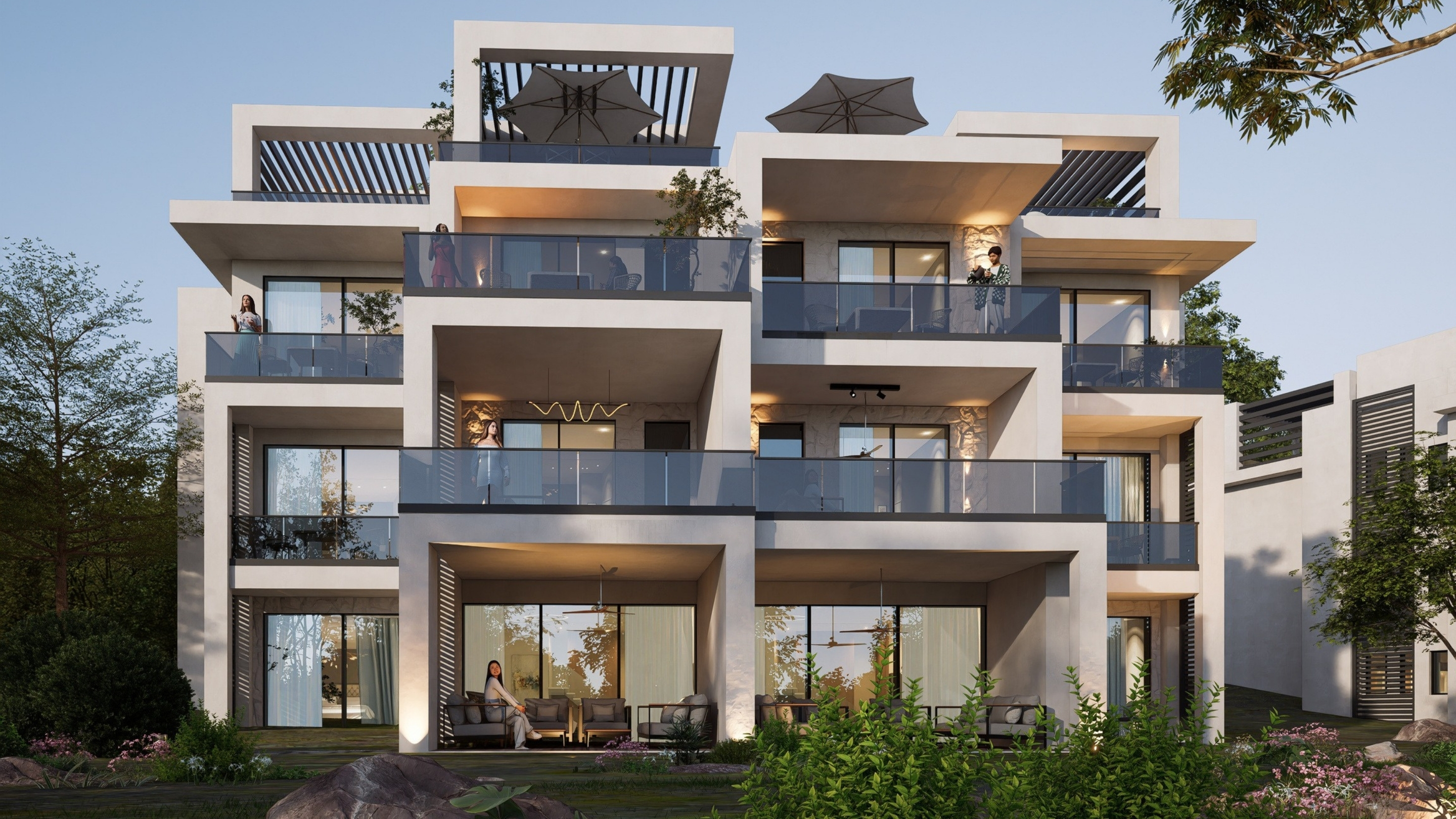 ONE7 Garden Residences with private outdoor living in Hurghada