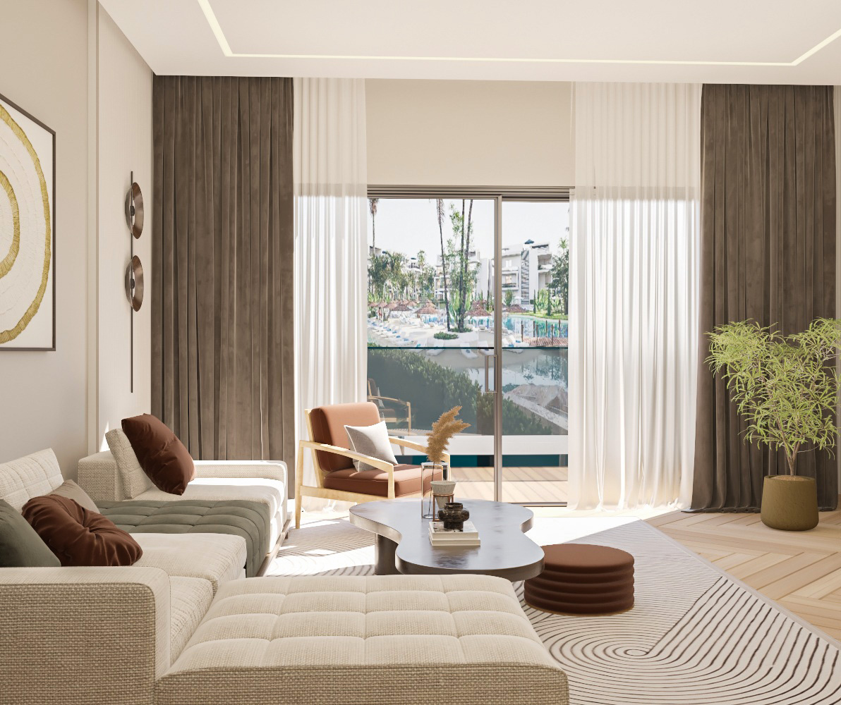 Finished living space at ONE7 in Hurghada