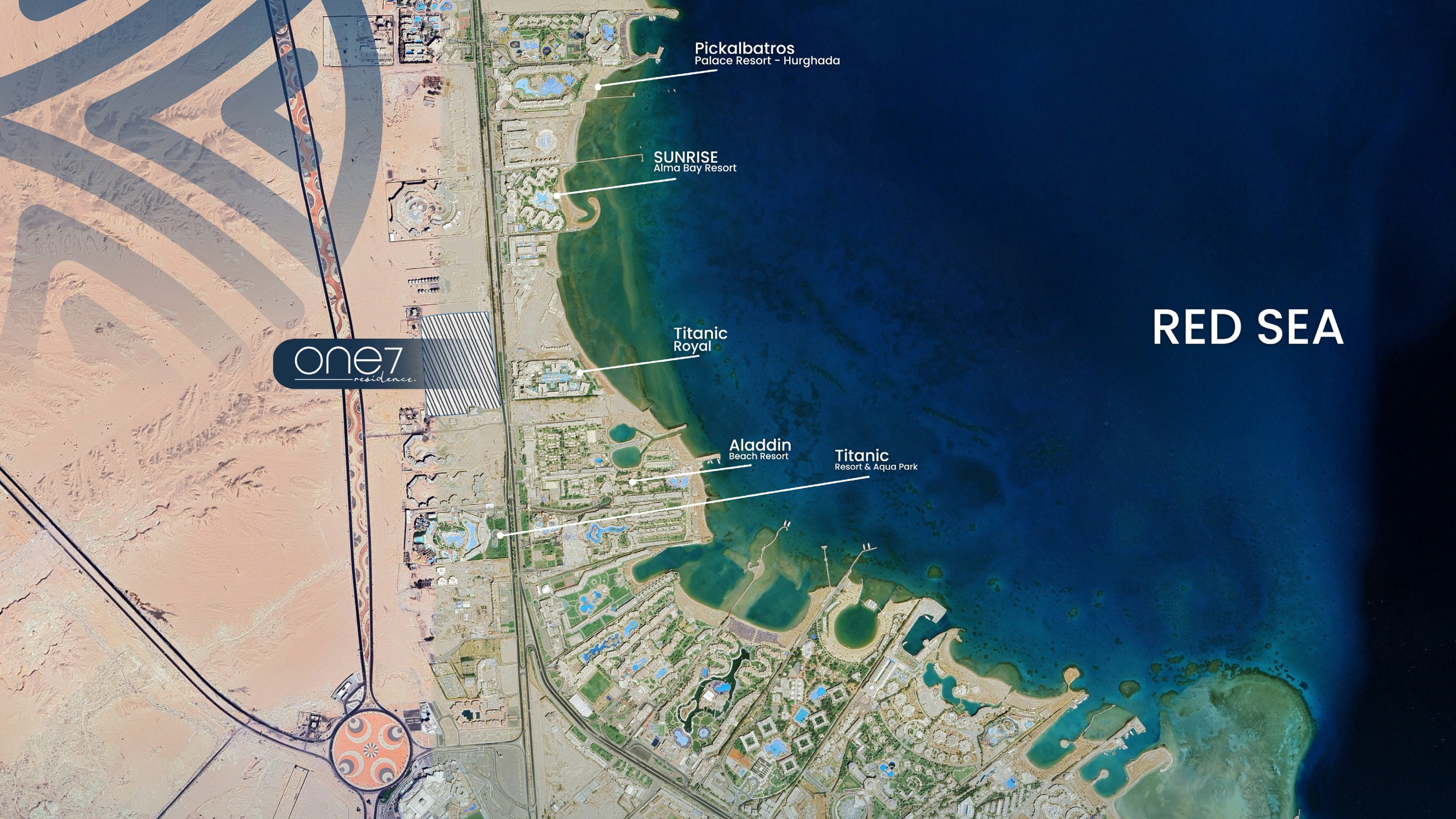 Village Road Hurghada apartments and ONE7 central location